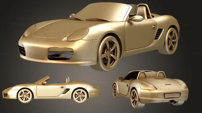 Автомобили и транспорт (Porsche Boxster, CARS_3157) 3D модель для ЧПУ станка